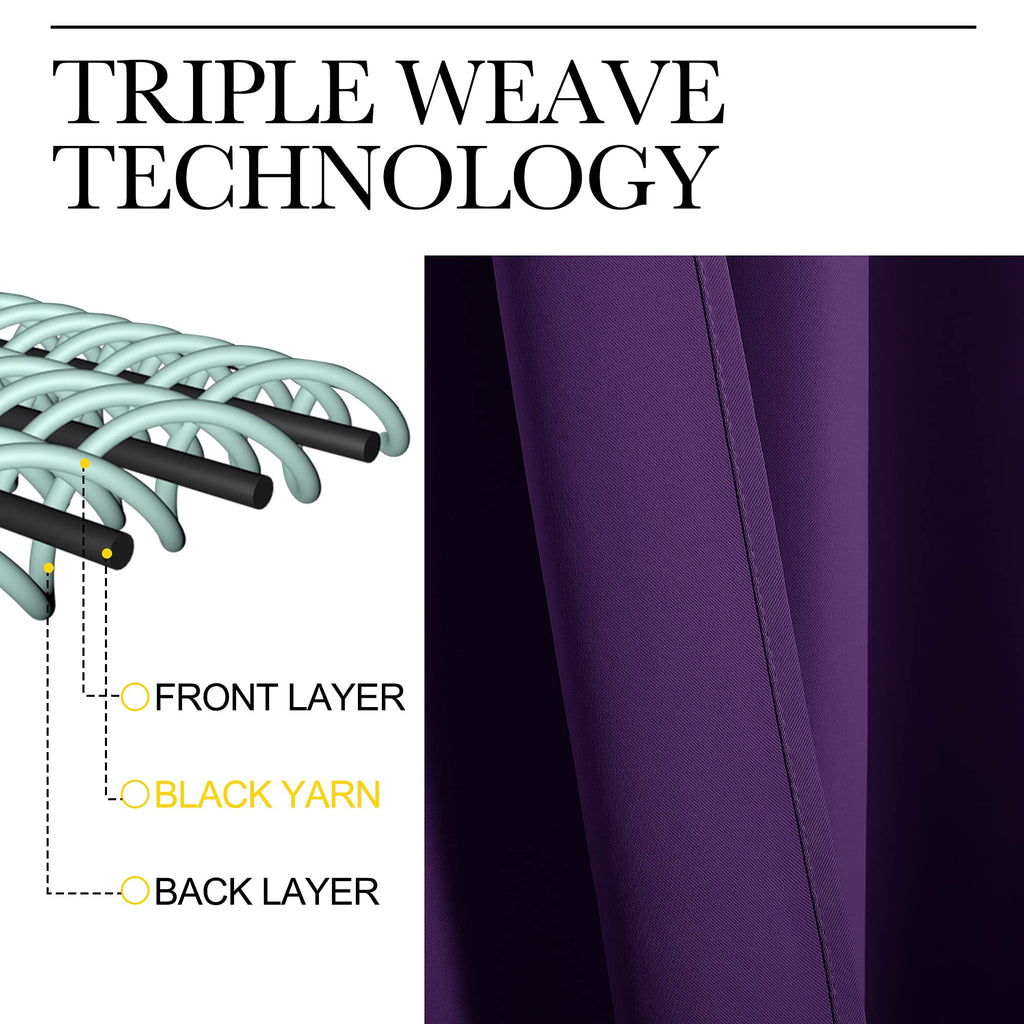 Kitchen Curtains, Short Blackout Curtains & Drapes, Home Decoration Window Treatment Cafe Curtain Panels with Rod