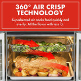 Extra Large French Door Air Fryer Toaster Oven Combo, 24 Cooking Functions and Digital Controls, 7 Accessories