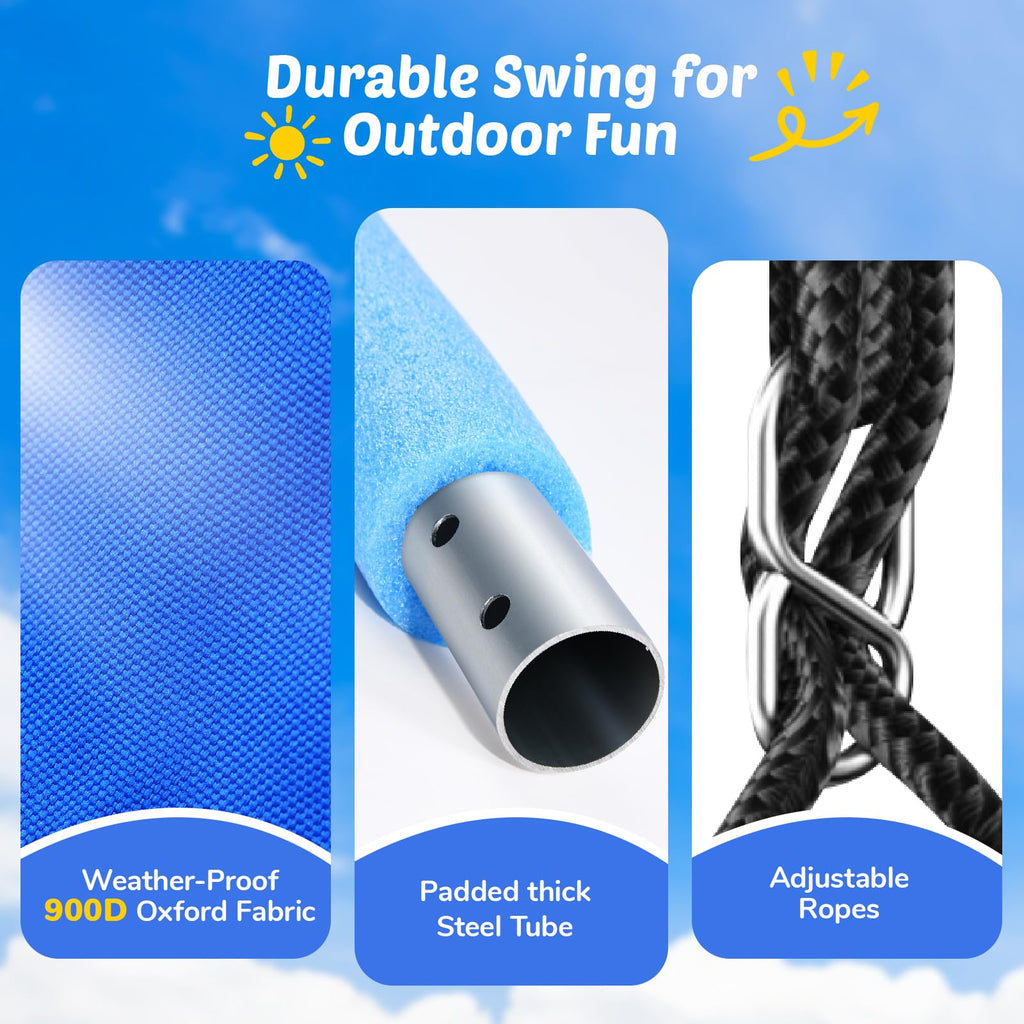40" Saucer Swing with Stand, Heavy Duty A-Frame