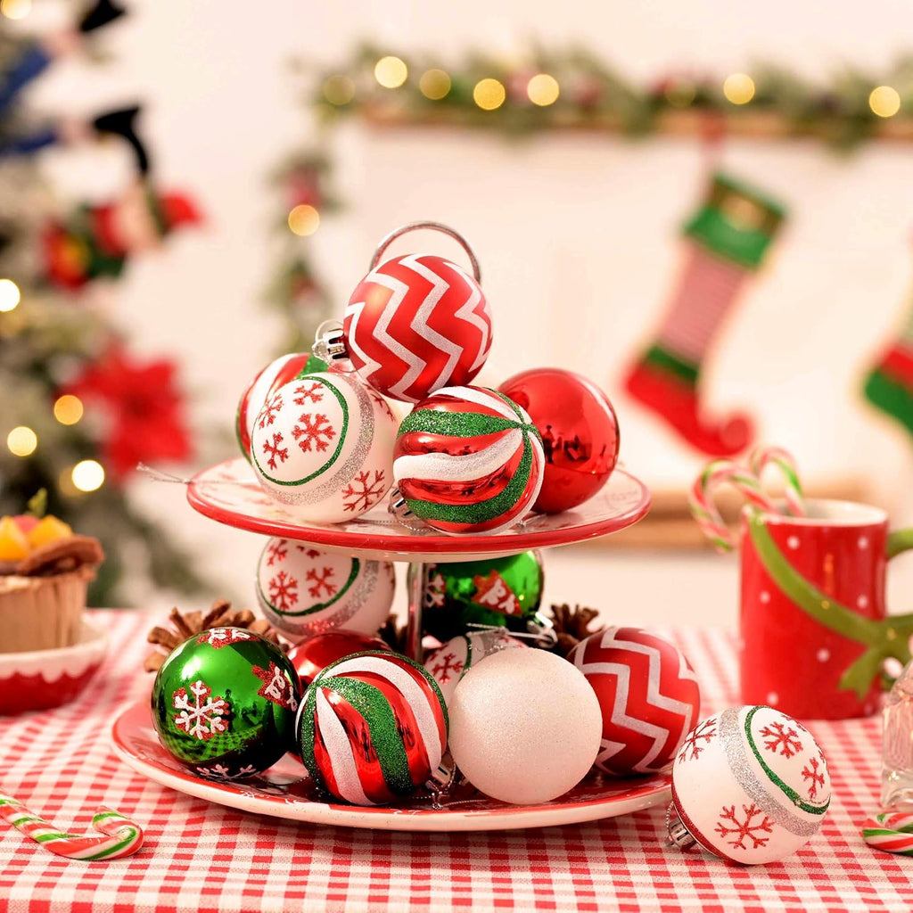 Christmas Ornaments Tree Decorations Set 2 Inch - Set of 30