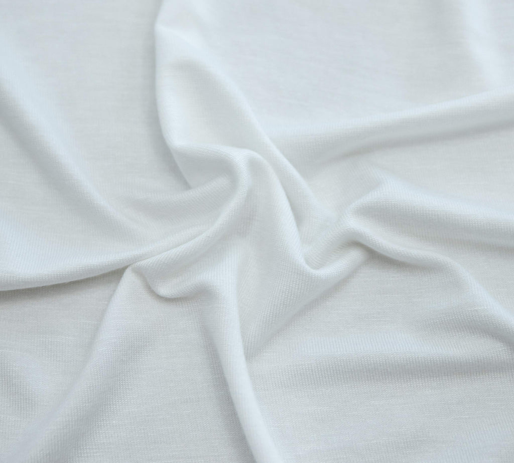 Rayon Spandex Jersey Knit Fabric 60" Width 4-Way Stretch Medium Weight Oeko-Tex Dye Solid Color by The Yard - 1 Yard