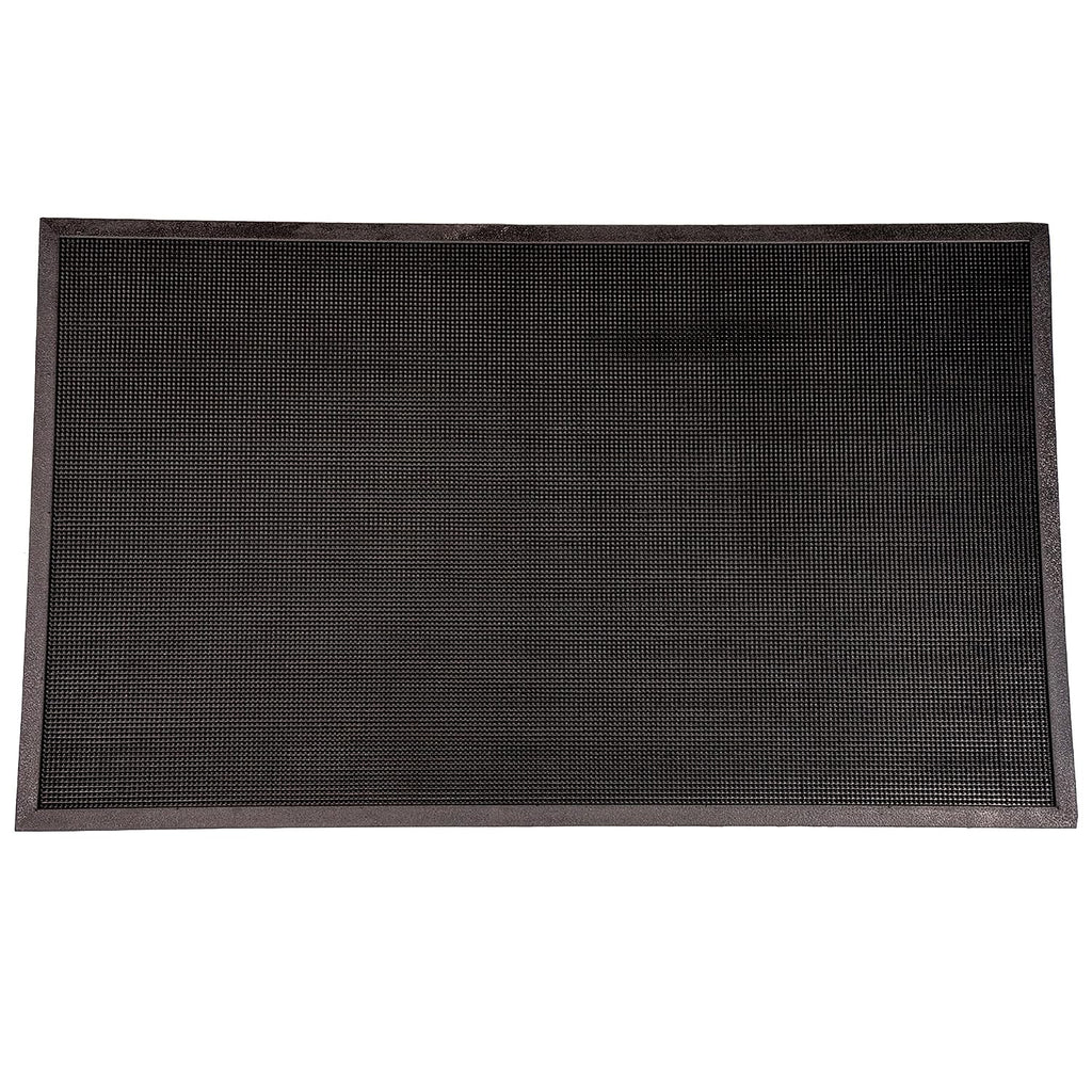 Heavy Duty Rubber Fingertip Entrance Mat, Outdoor Doormat with Dirt Trapping Surface, Non-Slip Rubber Door Mat