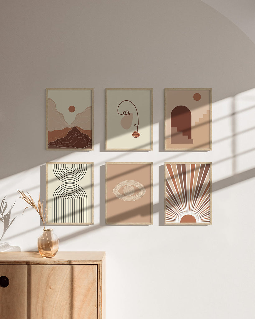 Beige Oak Wood 9x12 Picture Frame - Modern Wood Wall Art Display - Lightweight 9x12 Frame for Art Prints, Photos