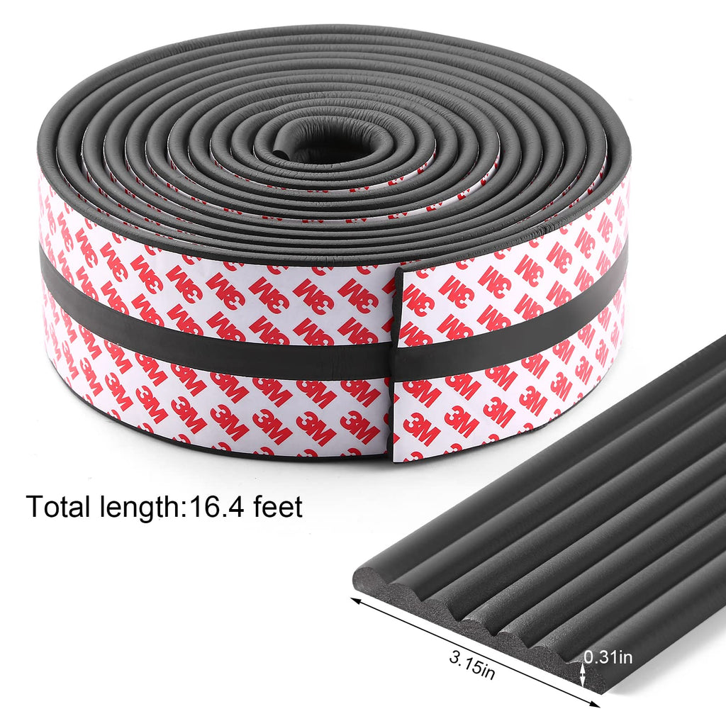 Baby Proofing Edge Corner Protector, 16.4 ft Edge Guards Padding with 3M Adhesive, Extra-Wide Soft NBR Rubber Foam