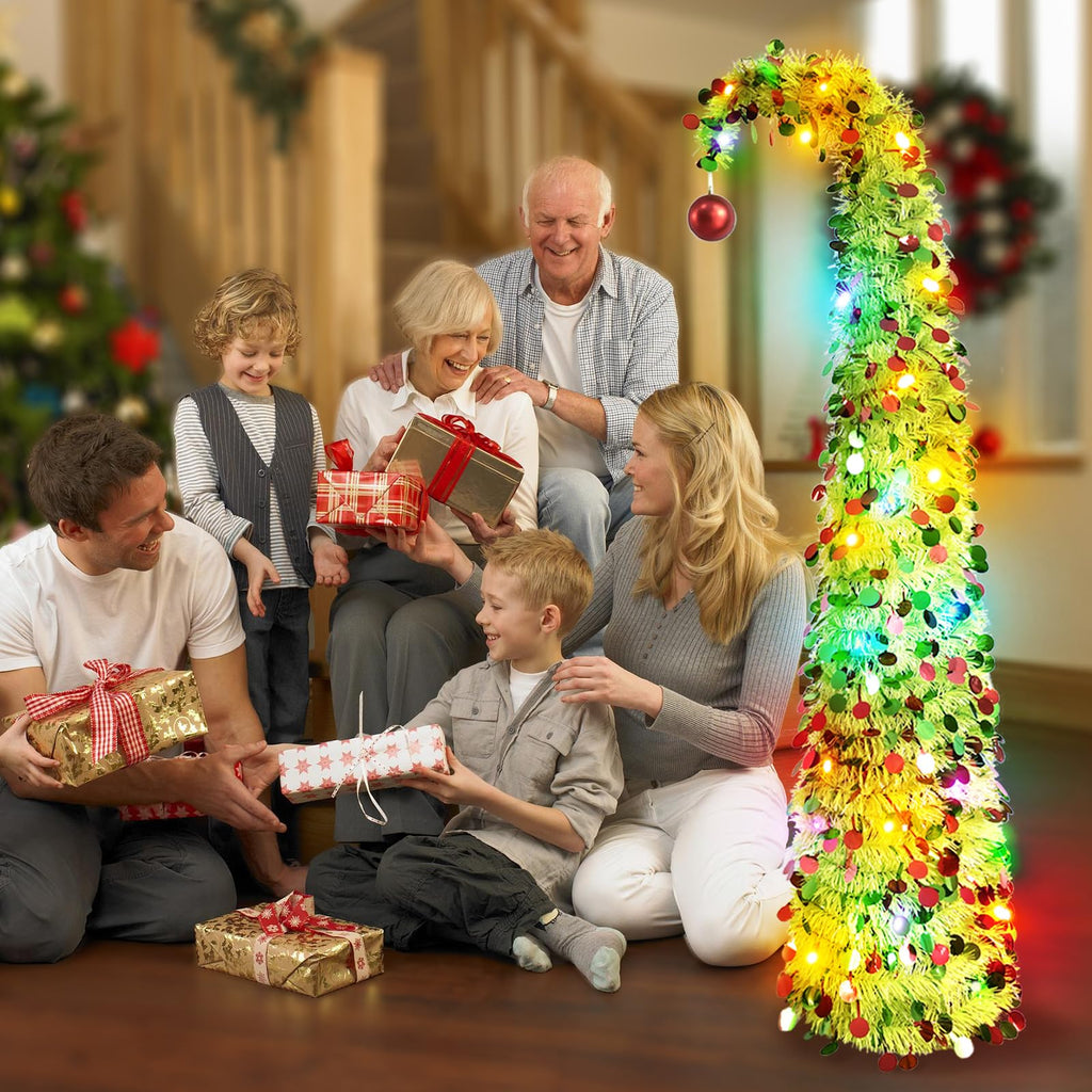 5ft Pop Up Artificial with LED Lights for Holiday Decor