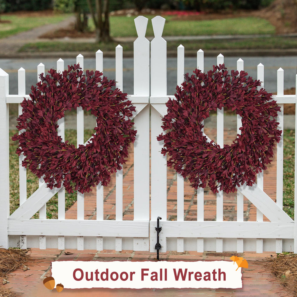 26 Inch Fall Wreaths for Front Door Large Full Autumn Wreath Outdoor Decor