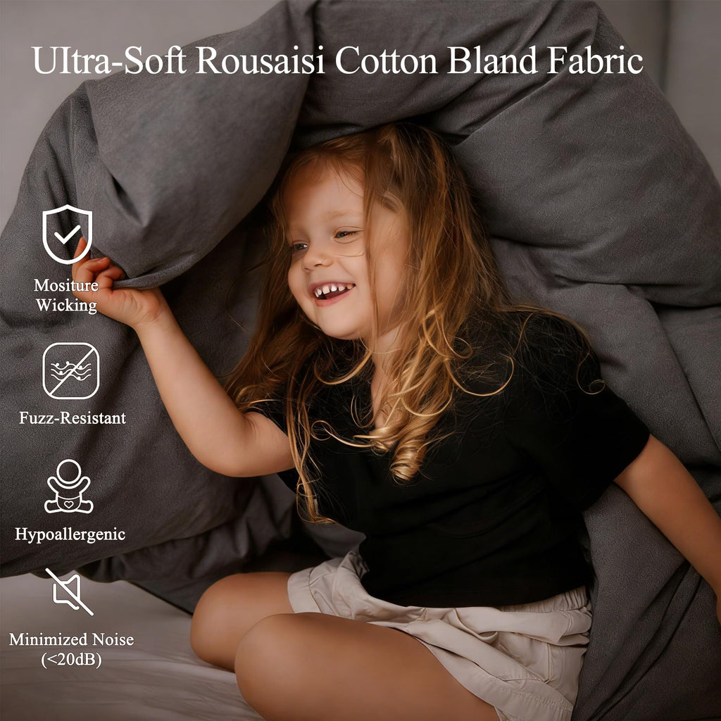 Down Comforter Duvet Insert, Queen, Grey