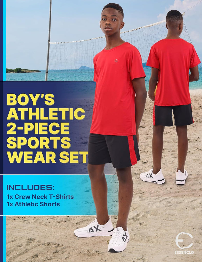 Boys Performance T-Shirt & Athletic Shorts Clothing Set
