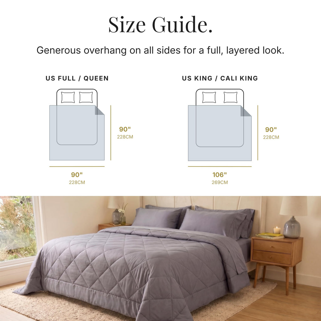 Cooling Comforter - Queen, White