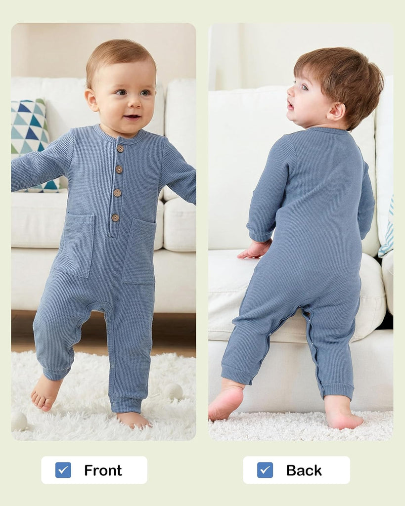 Baby Boy Rompers Long Sleeve Jumpsuit Infant Knit Outfits Clothes