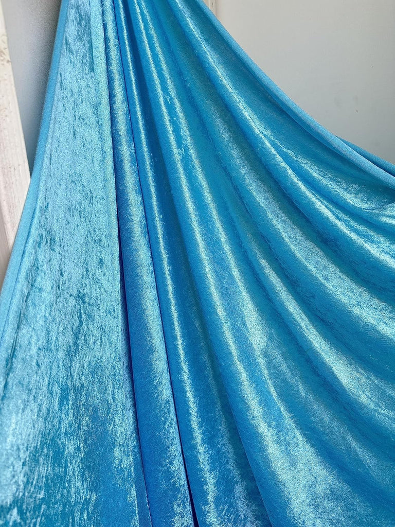 Premium Stretch Crushed Velvet Fabric by The Yard - Soft and Luxurious Fabric Versatile and Stretchy Ideal for