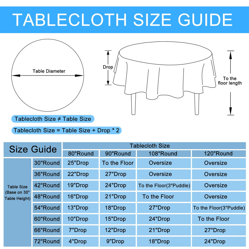Faux Linen Table Cloth 102 Inch Round, Champagne