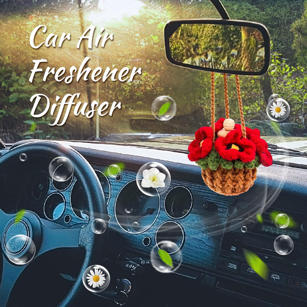 Crochet Car Air Freshener Diffuser Hanging