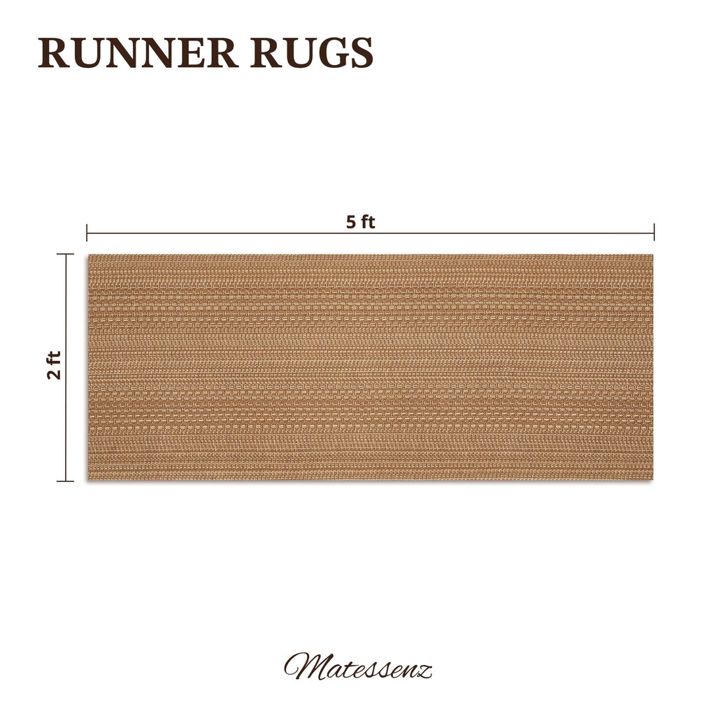 Cotton Blend Runner Rug, Machine Washable Boho Woven Hallway Rug, Non-Shedding Indoor Floor Mat, Laundry &