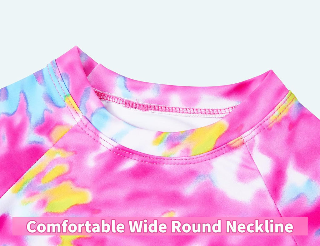 Girls Swimsuit Long Sleeve Rash Guard