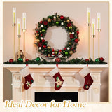 10 Set 3 Arm Candelabra Centerpiece 33.8 Inch Candle Holder Gold Candelabra Metal Floor Pillar Candlesticks for