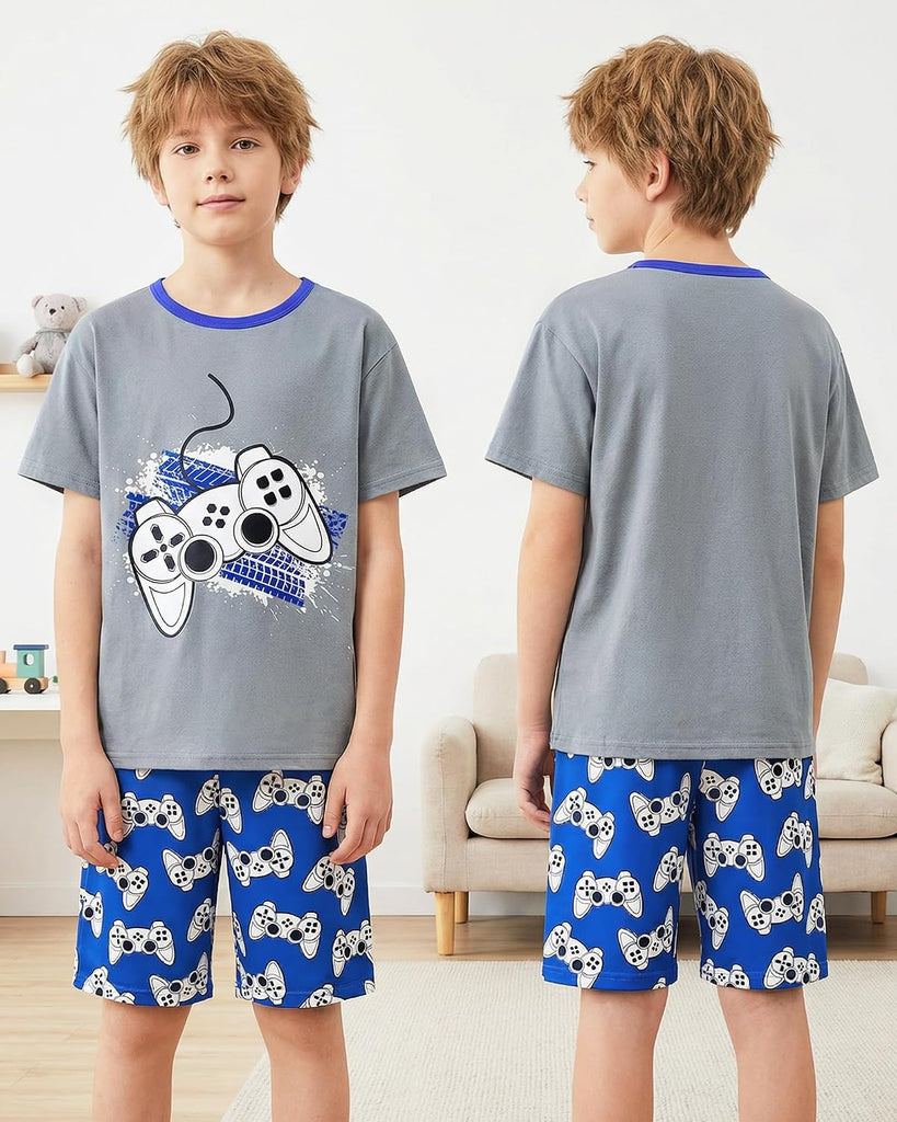 Boys Pajamas Big Boys PJs Set Summer Short Sleeve Kid Sleepwear Boy Pajamas