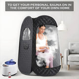 Swibow Portable Sauna Box for Relaxation, Detoxification, Steam Sauna Tent for Home with 3L Steam Generator