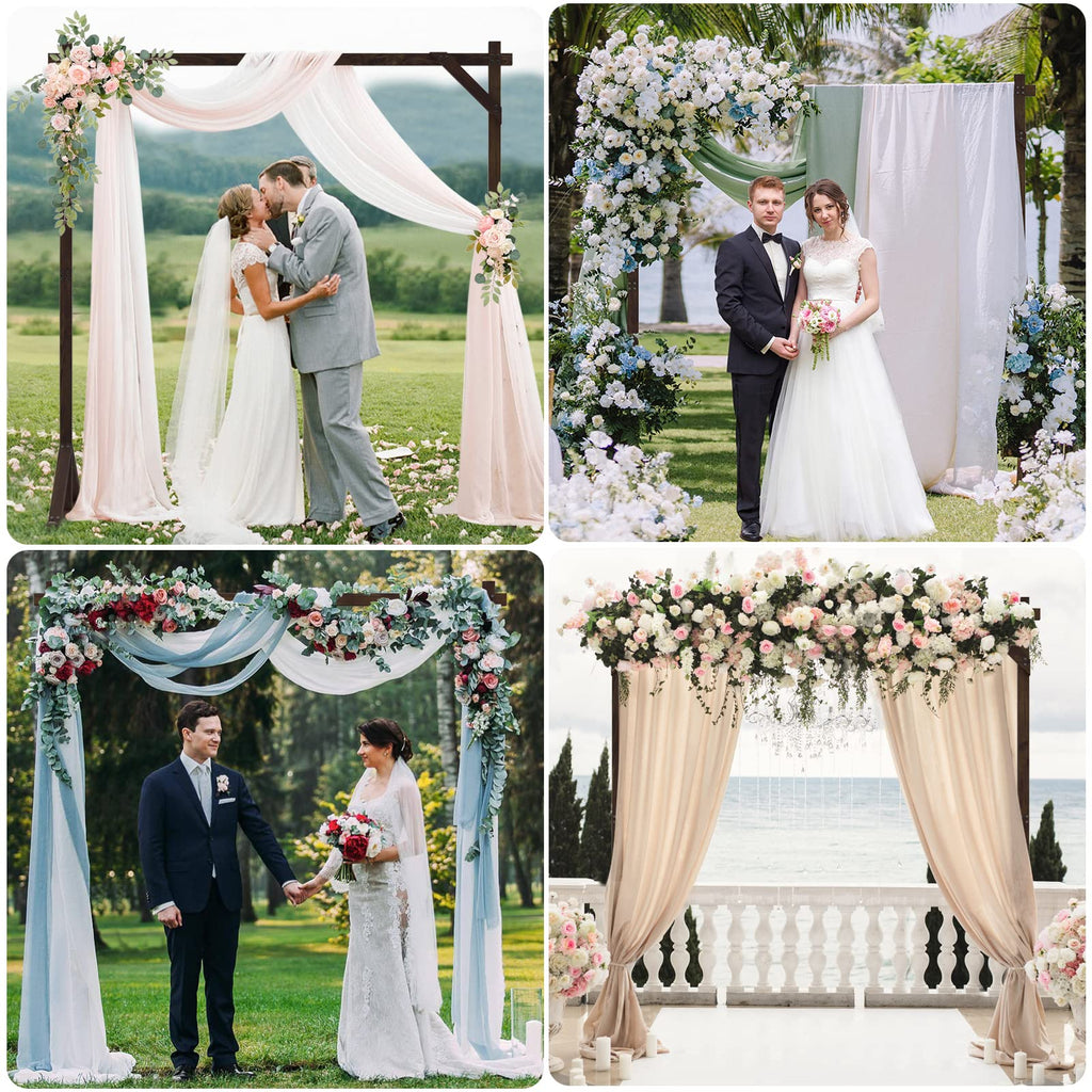 Wooden Wedding Arch Frame Square Wood 7.2ft
