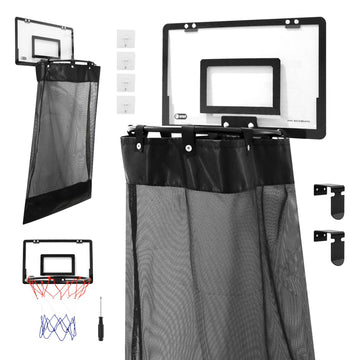 Basketball Hoop Hamper, Over the Door Basketball Hoop Laundry Basket
