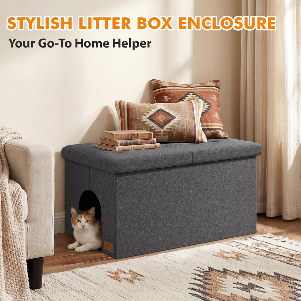 Cat Litter Box Enclosure Furniture for Odor Control