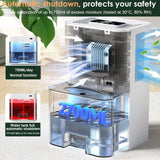 Portable Home Dehumidifier for Basements Bathroom Bedroom|91 OZ Tank|900 sq.ft Coverage|Quiet Smart Design with Auto