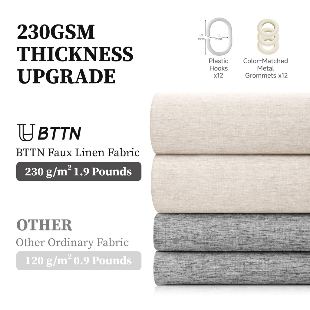 Linen Textured Waterproof Fabric, 72x72, Light Cream