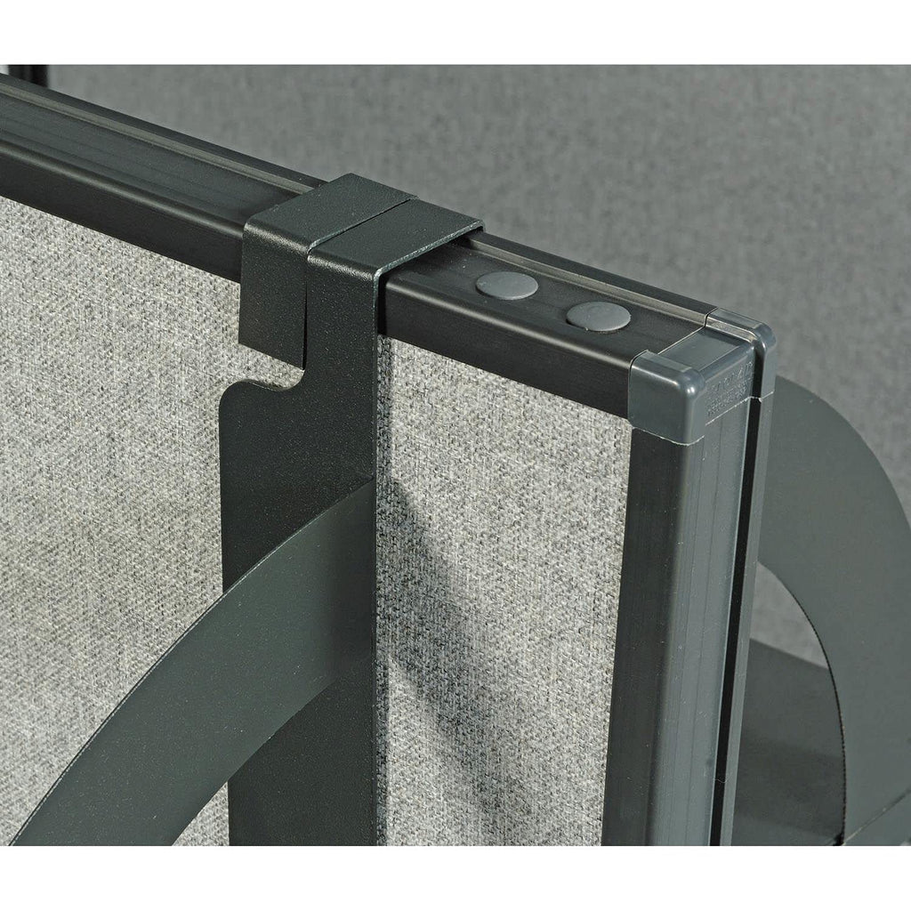 36" W Hanging Shelf, Black, for 1-3/4" Partition/Cubicle Panels