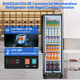 COOLER Commercial Beverage Refrigerator with Glass Door,12.5 Cu.Ft Commercial Dr