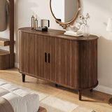 Sideboard Buffet Cabinet with Storage - Accent Kitchen Credenza Console Table with Sliding Door & Adjustable Shelf
