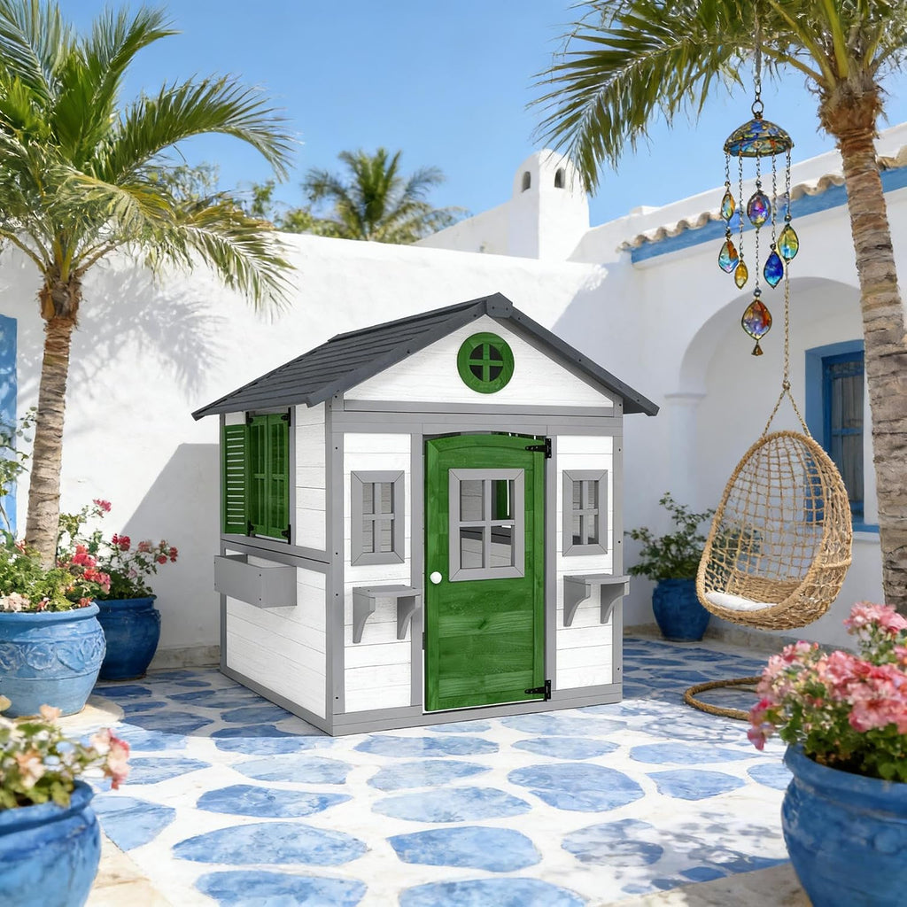 Outdoor Kids Cottage,Wooden Playhouse