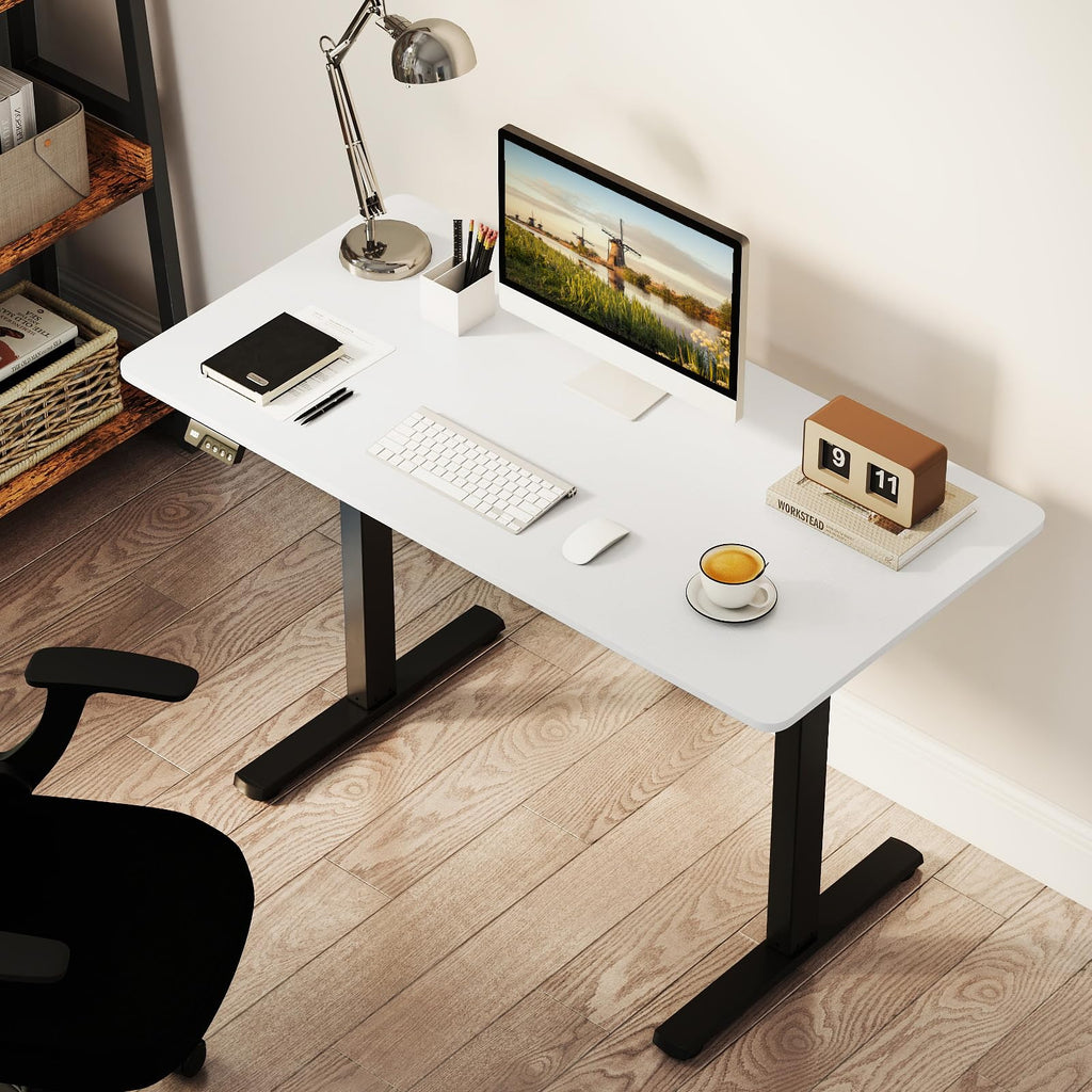 48" x 24" Electric Standing Desk, Ergonomic Height Adjustable Sit to Stand Desk with LED Display & 2 Memory Height