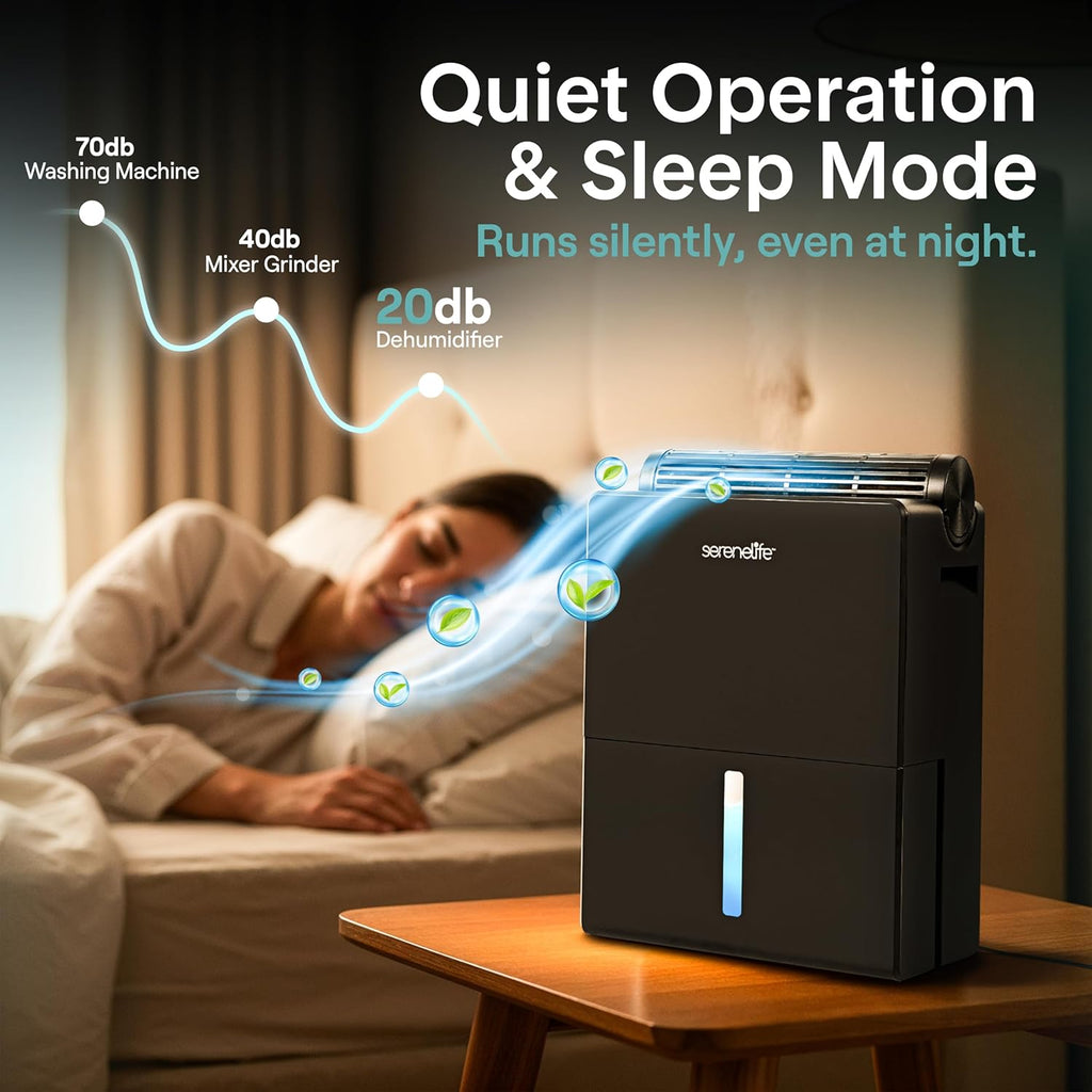91 OZ Dehumidifier For Home | Covers 1200 SQ FT For Basements, Bedrooms