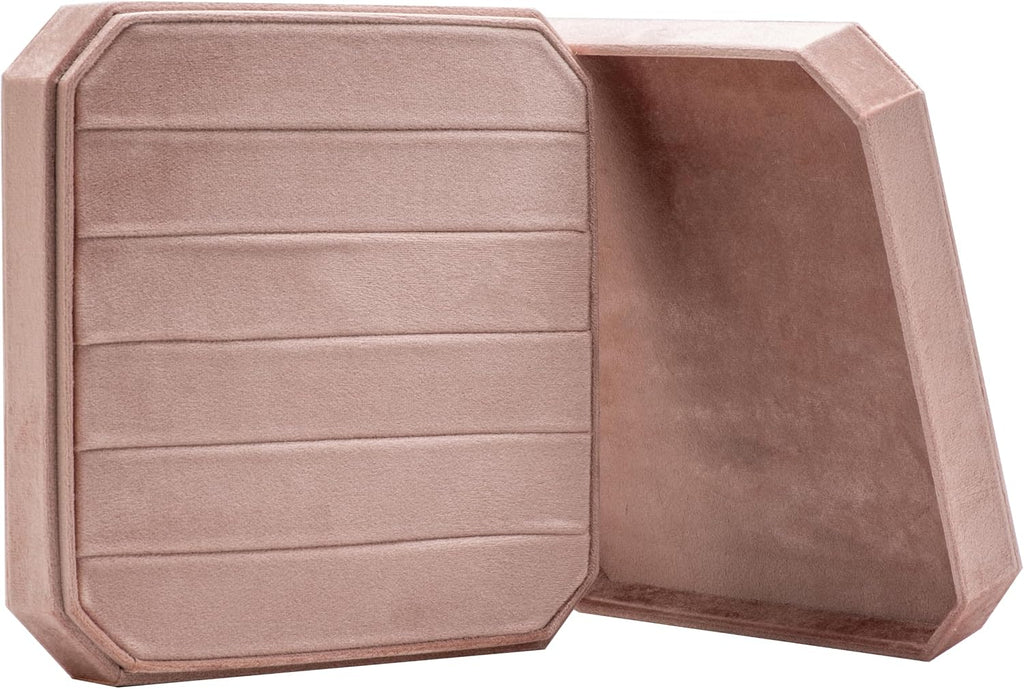 Multiple Velvet Ring Storage Organizer Display Tray Jewelry Box