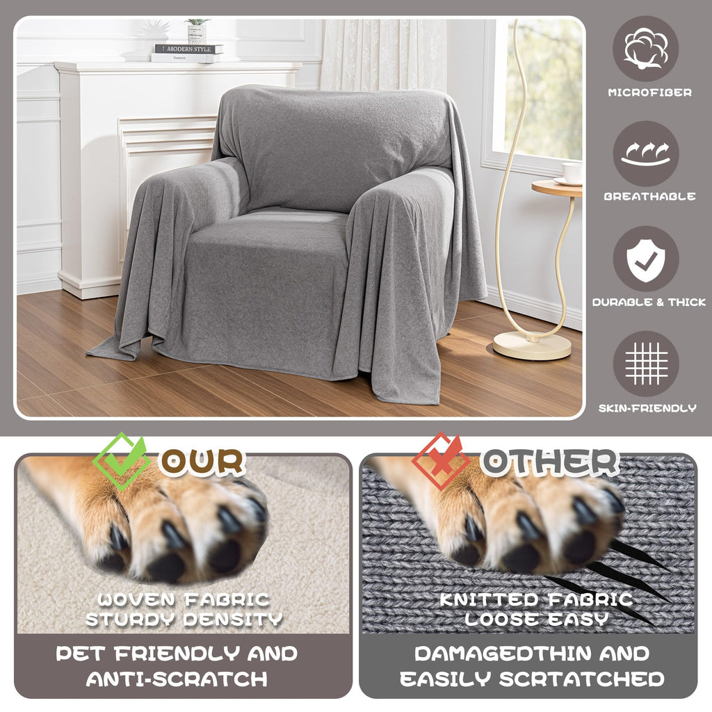 Chair Covers, Recliner Chair Covers, Arm Chair Covers Washable, Couch Cover for Dogs, Sofa Slipcovers for 1 Cushion