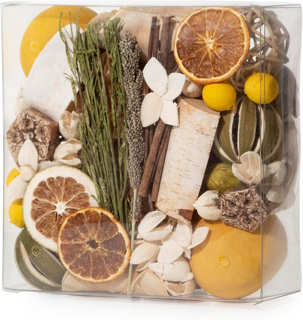 Maison Box Fragrance Potpourri Decorative Vase & Bowl Filler Home Décor (Citrus Verbena)