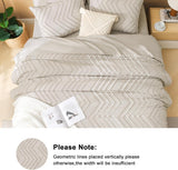 Litanika King Comforter Set with Sheets Beige