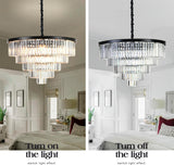 Luxury Modern Crystal Chandeliers Lighting Contemporary Pendant Chandelier Ceiling Lamp Lights Fixture 5-Tier (16 Lights) for Dining Room Living Room Hotel A107-B07CTH82X7
