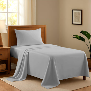 100% Egyptian Cotton Twin XL Bed Sheets Set - Luxury 600 Series Refined Collection Sheet for Twin XL Size Bed (3 PC
