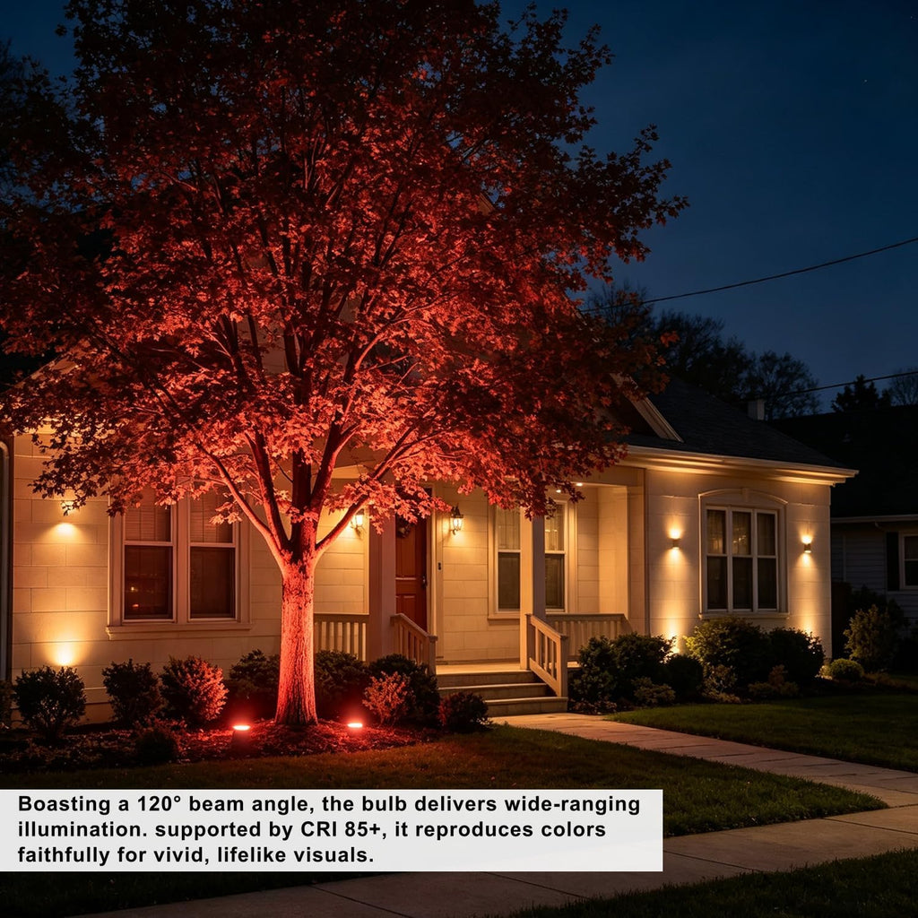 PAR38 Outdoor Flood Light Bulb Red Dimmable Waterproof 15W 120V