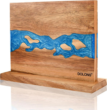 Magnetic Knife Block,Acacia Wood And Res Magnetic Knife Holder,Equipped with strong magnets,Multifunctional Double