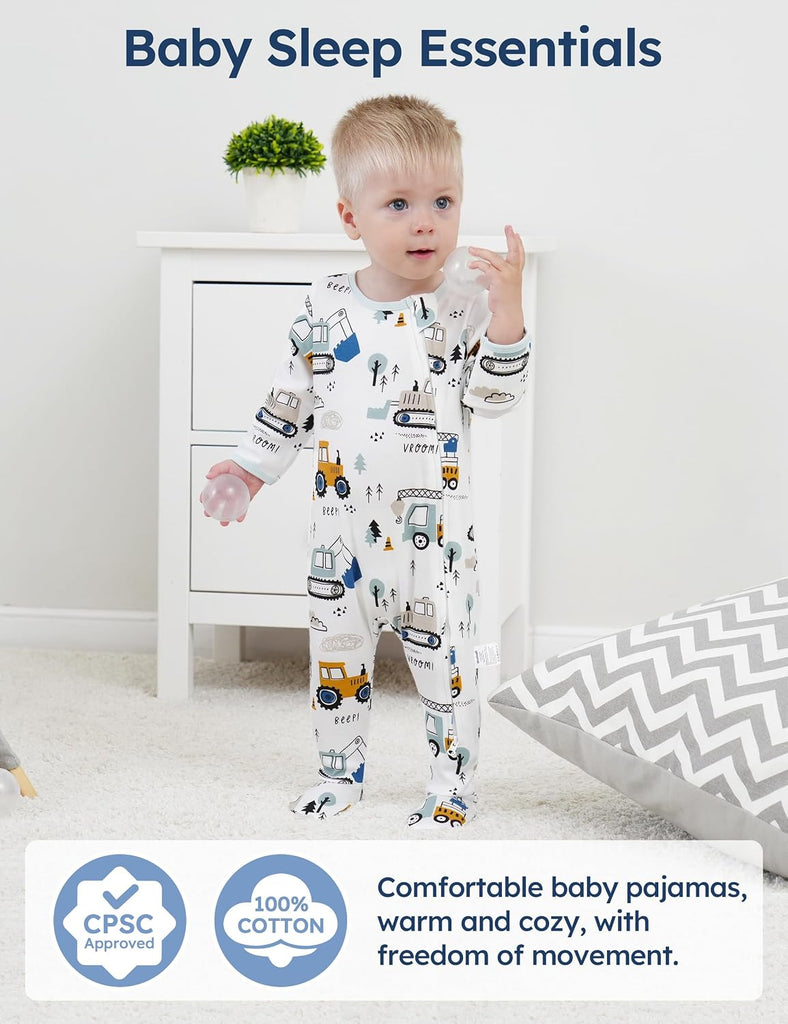 Baby Sleepers 100% Organic Cotton Baby Pajamas Boys Girls Clothes
