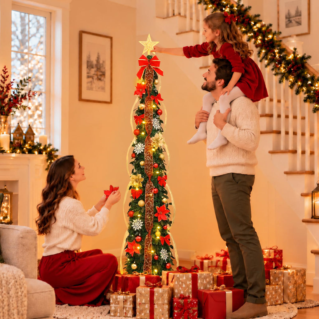 6Ft Pop Up with Lights, Prelit Decorations