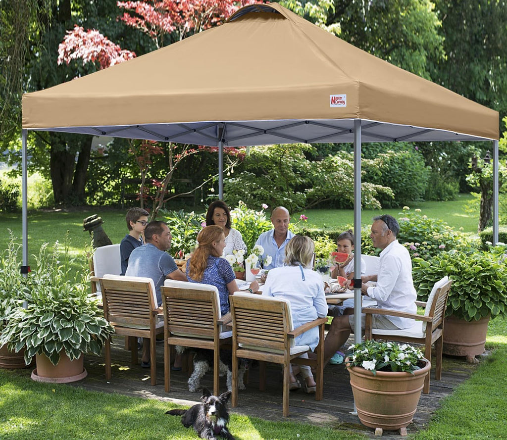8x8 Pop Up Canopy Tent, 1 Person Setup Instant Shelter,Outdoor Portable Beach Canopy with Roller Bag, 4 Sandbags