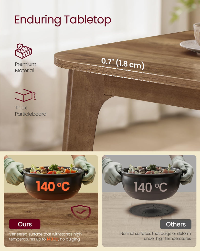 50.1''-70.9'' Extendable Dining Table for 4-8 People