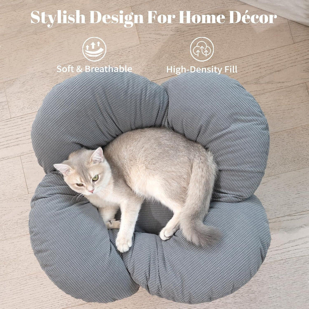 Elevated Cat Bed for Indoor Cats Couch Sofa Flower