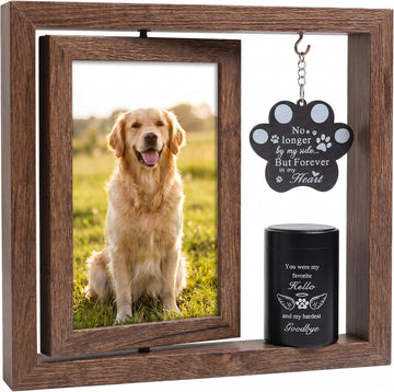 Memorial Gifts for Loss of Pet - Memorial Picture Frame and Small Urn Set