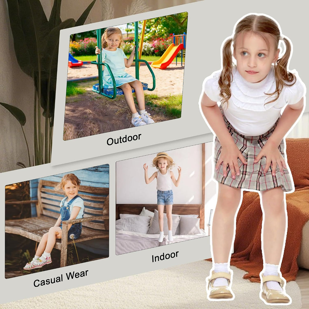 Socks, 6 Pairs White Ruffle Socks for Girls