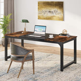 Modern Computer Desk, 63 x 31.5 inch Large Office Desk Computer Table Study Writing Desk Workstation