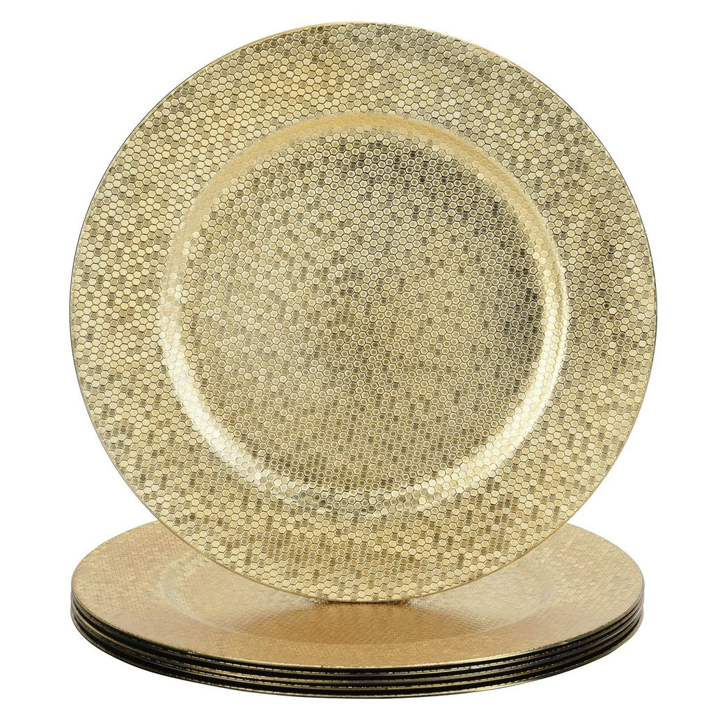 Set of 6, 13" Plate Chargers for Dinner Plates